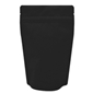 4oz (110g) Stand Up Pouch Zip Pouches – Matte Black with Valve