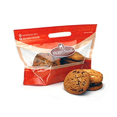 12 X 7 ½ X 3 3/4 Bottom Gusset Grab-N-Go Fresh Baked Cookie Pouch