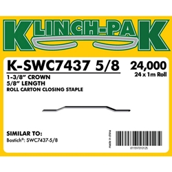 Klinch-Pak K-SWC7437-58-1M 5/8 in. Roll Staples