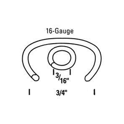 Bostitch RING16G110B 3/4 inch Galvanized Blunt Point C Ring