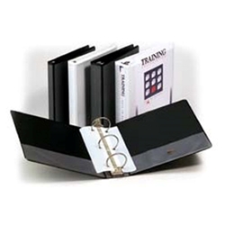 3-RING Clear Overlay Binders 1-1/2 inch Capacity - round ring