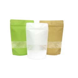 16oz Rice Paper Stand Up Pouch with Window